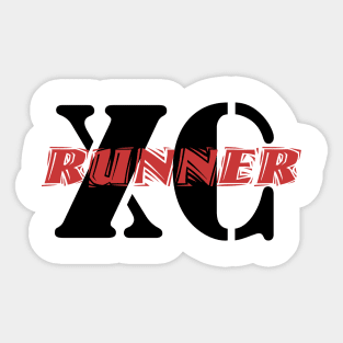 XC Runner logo Sticker